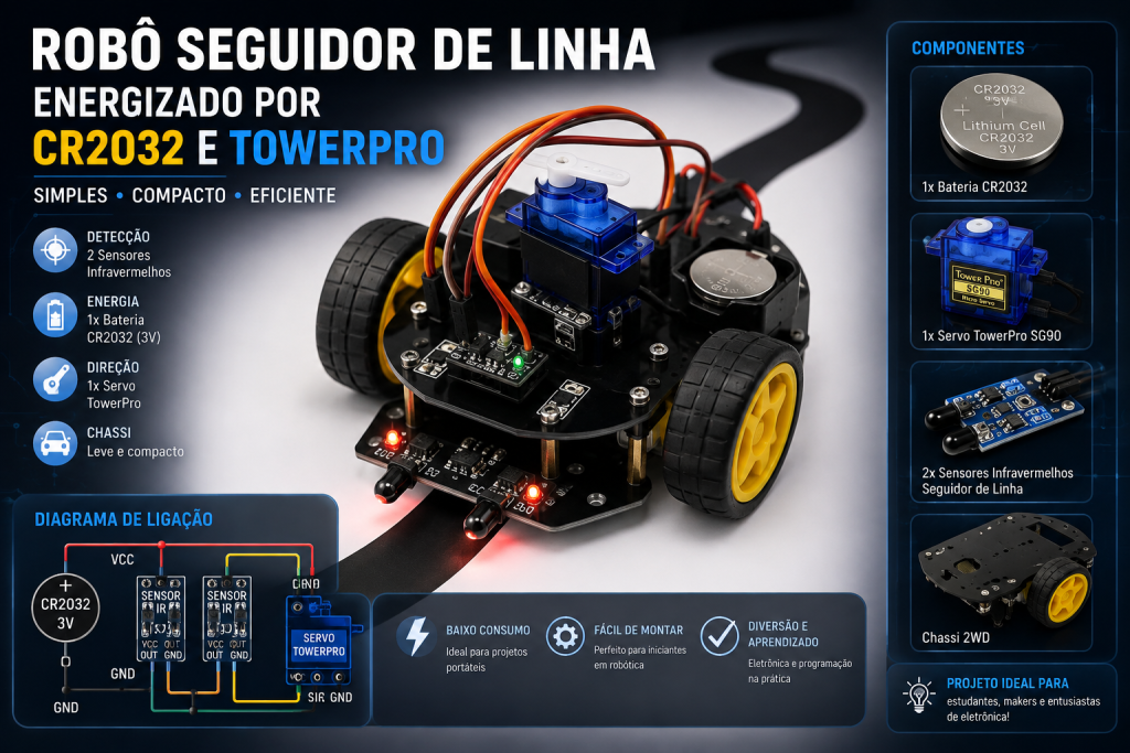 Por que construir um robô seguidor de linha de baixo consumo?